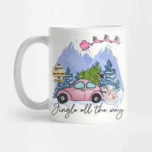 Cute and Pink Christmas Mug
